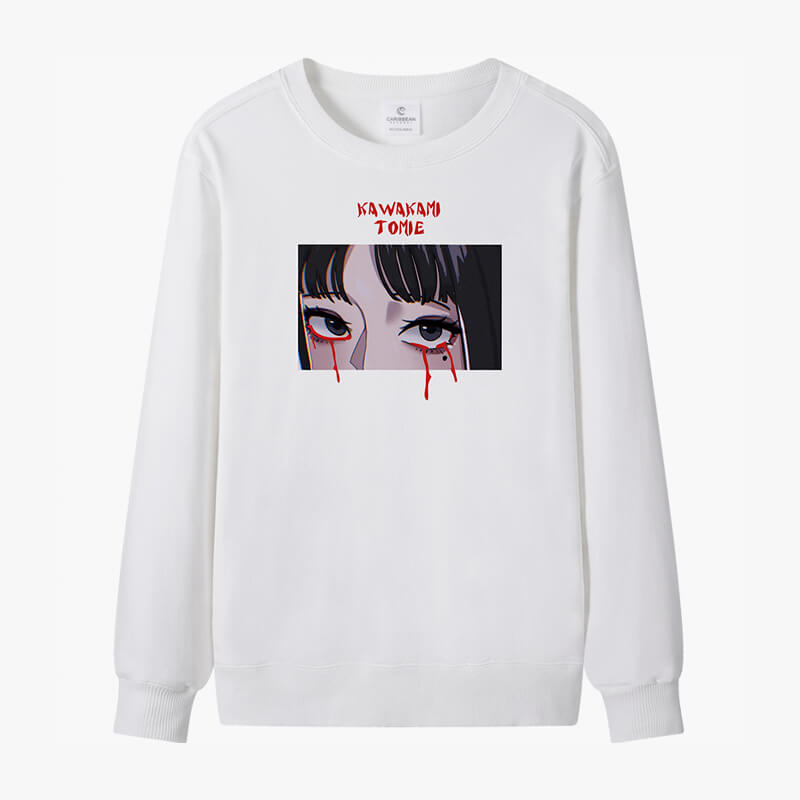 Junji Ito Tomie Bleeding Eyes Sweatshirt
