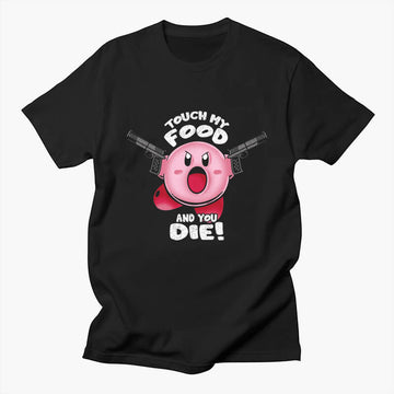 Kirby Aesthetic T-Shirt Touch My Food And You Die