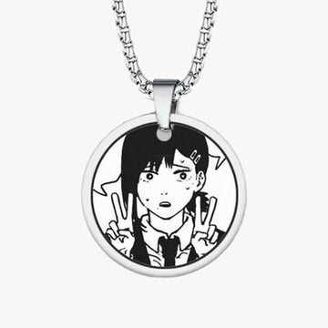 Kobeni Anxiety Pendant Necklace Chainsaw Man - Aesthetic Clothes Shop