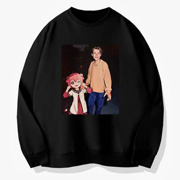 Leonardo DiCaprio and Anime Girl Sweatshirt Animecore