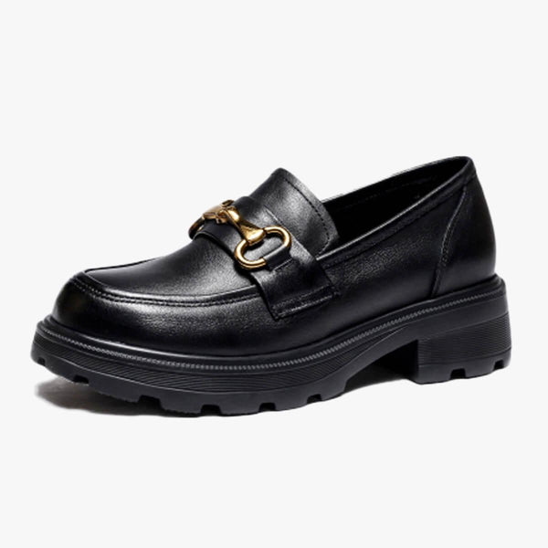 Light Academia Retro Loafers Shoes - Aesthetic Clothes Shop