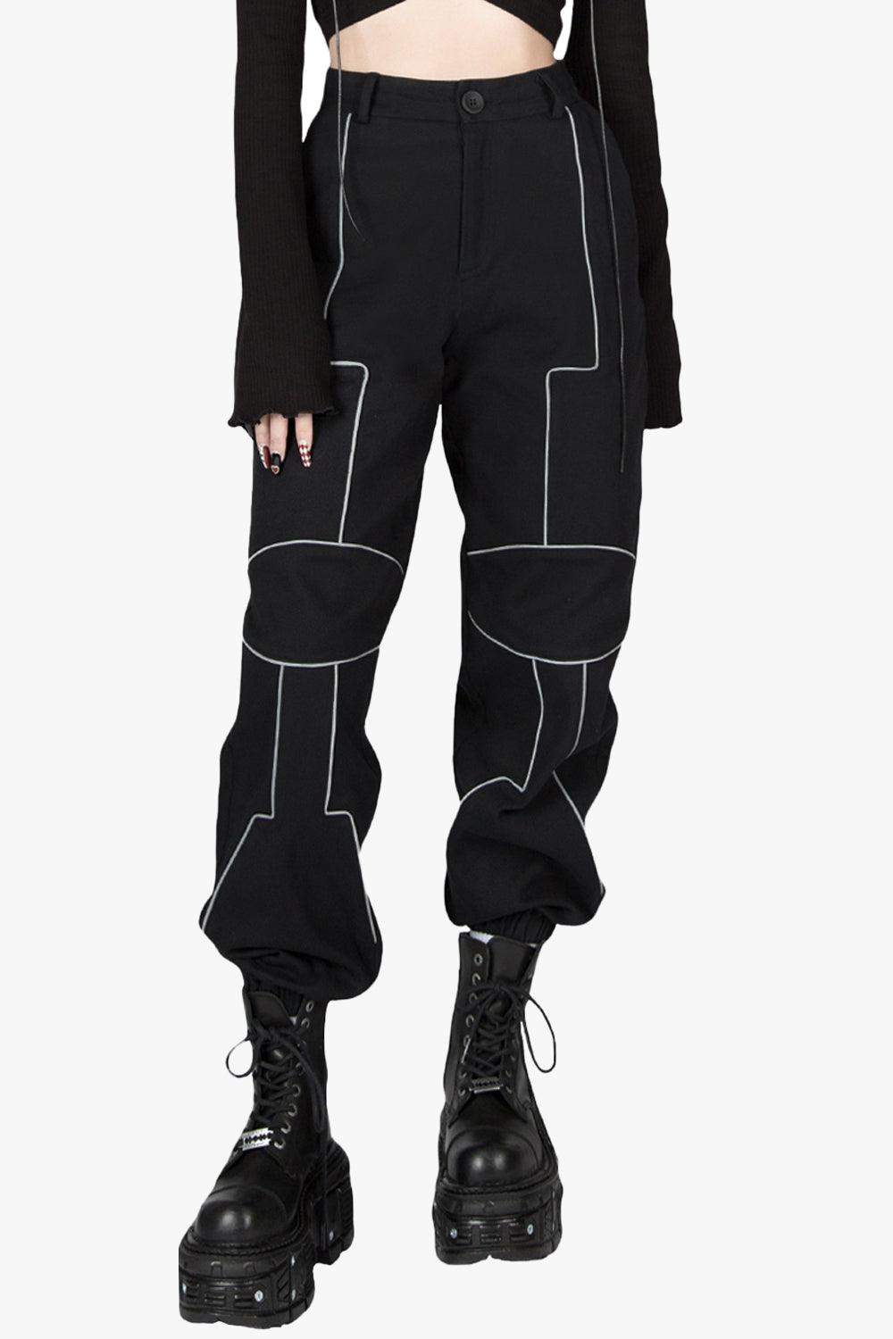 E-Girl Gothic Y2K Cyber Punk Cargo Pants Gamer Girl Aesthetic Outfit –  Aesthetics Boutique