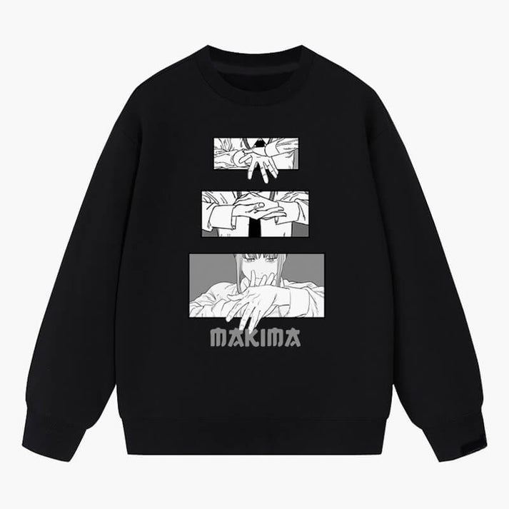 Makima Control Hand Signs Sweatshirt Chainsaw Man • AC Shop
