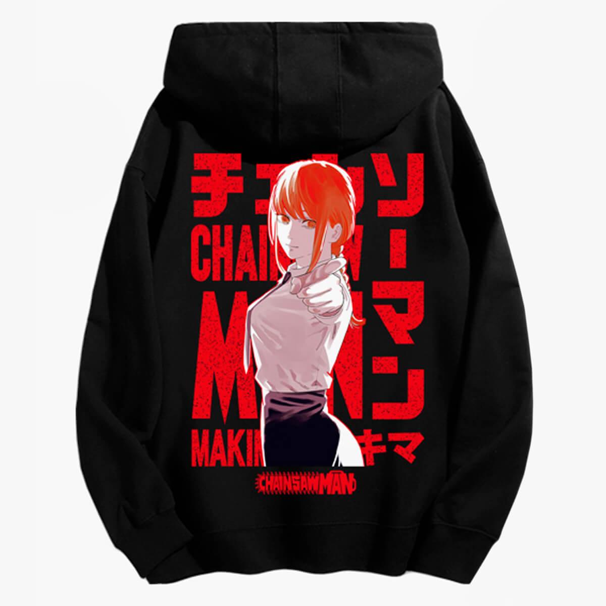 Makima Pointing Hand Chainsaw Man Hoodie - Aesthetic Clothes Shop