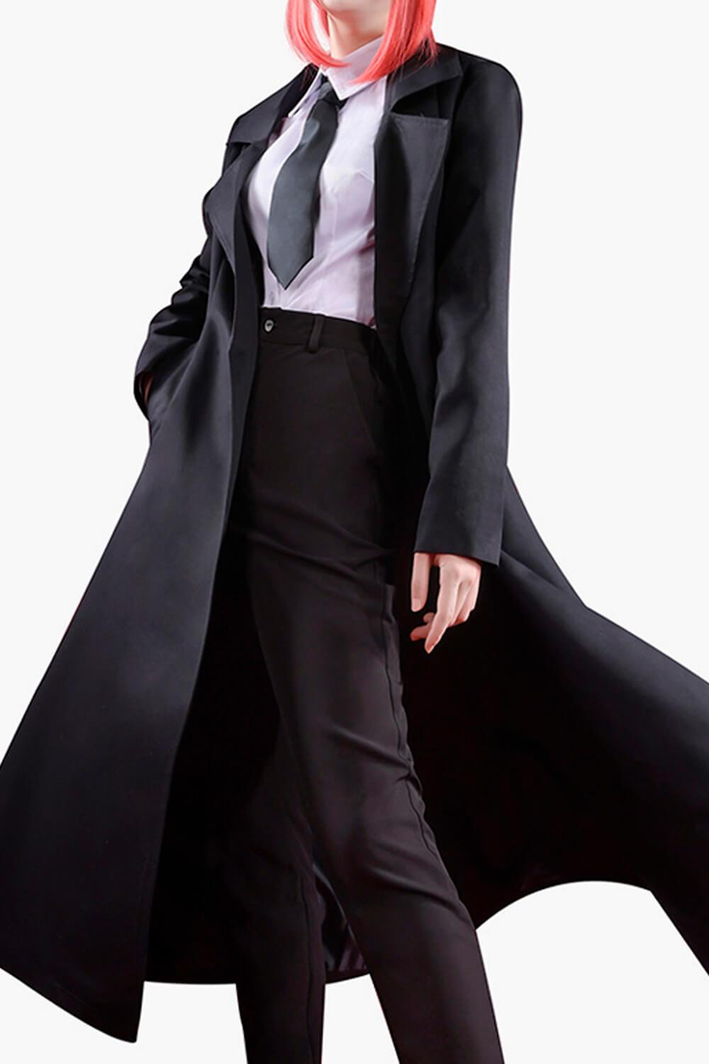 Makima Trench Coat and Suit Chainsaw Man Cosplay Outfit - Aesthetic Clothes Shop