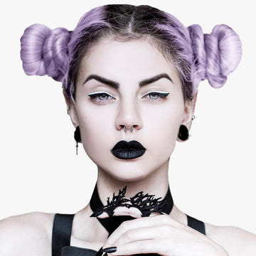 Matte Black Goth Lipstick Vampire Aesthetic - Aesthetic Clothes Shop