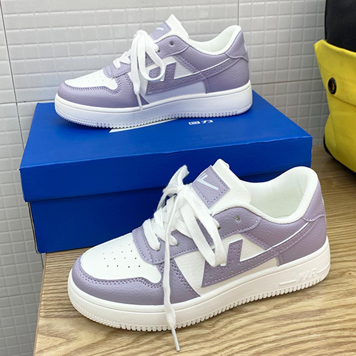 Pale Purple Air Aesthetic Sneakers - Aesthetic Clothes Shop
