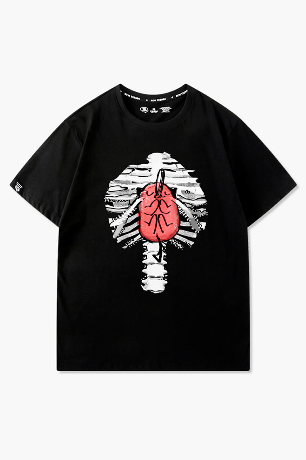 Pochita Heart Inside Ribcage T-Shirt Chainsaw Man