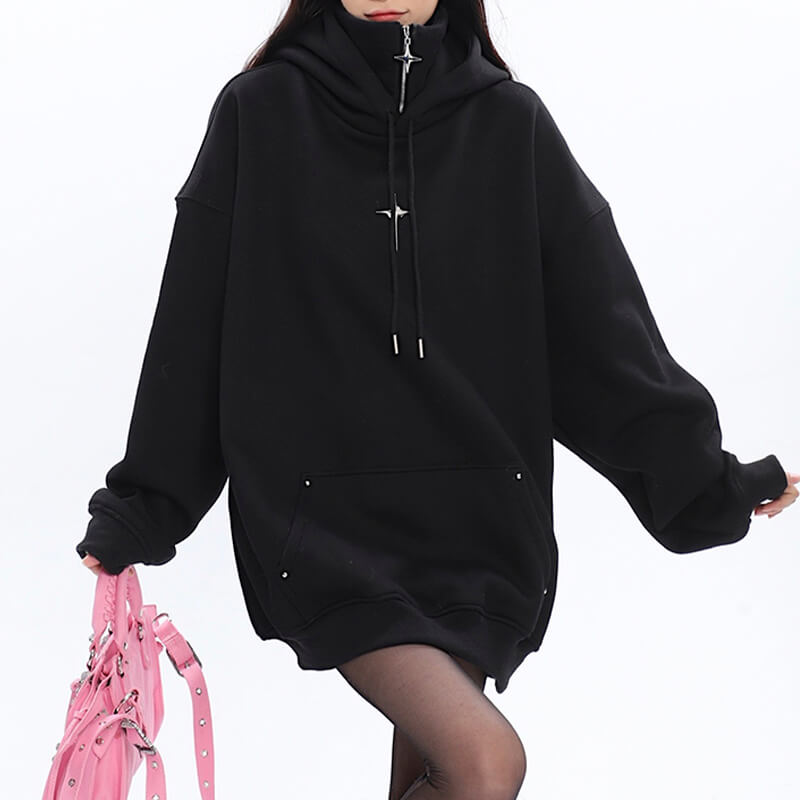 Oversized hoodie discount with belt