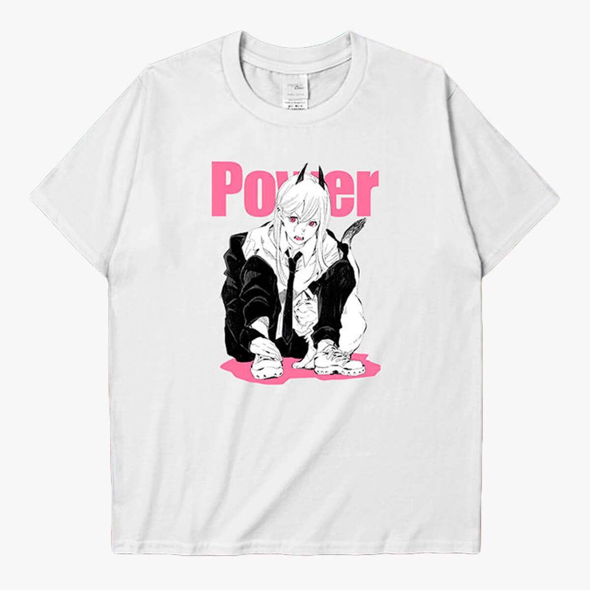 Power and Meowy Chainsaw Man Manga T-Shirt - Aesthetic Clothes Shop