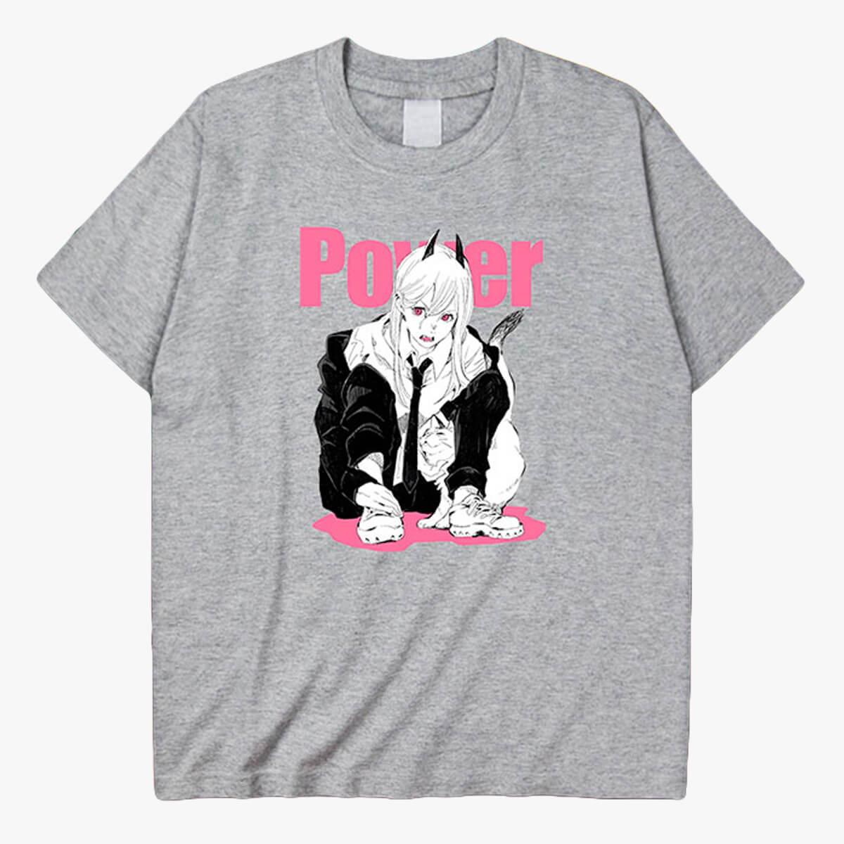 Power and Meowy Chainsaw Man Manga T-Shirt - Aesthetic Clothes Shop