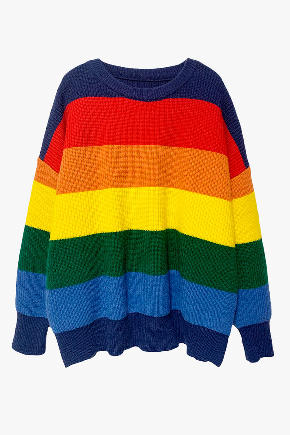 Rainbow Aesthetic Oversized Sweater - Aesthetic Shop
