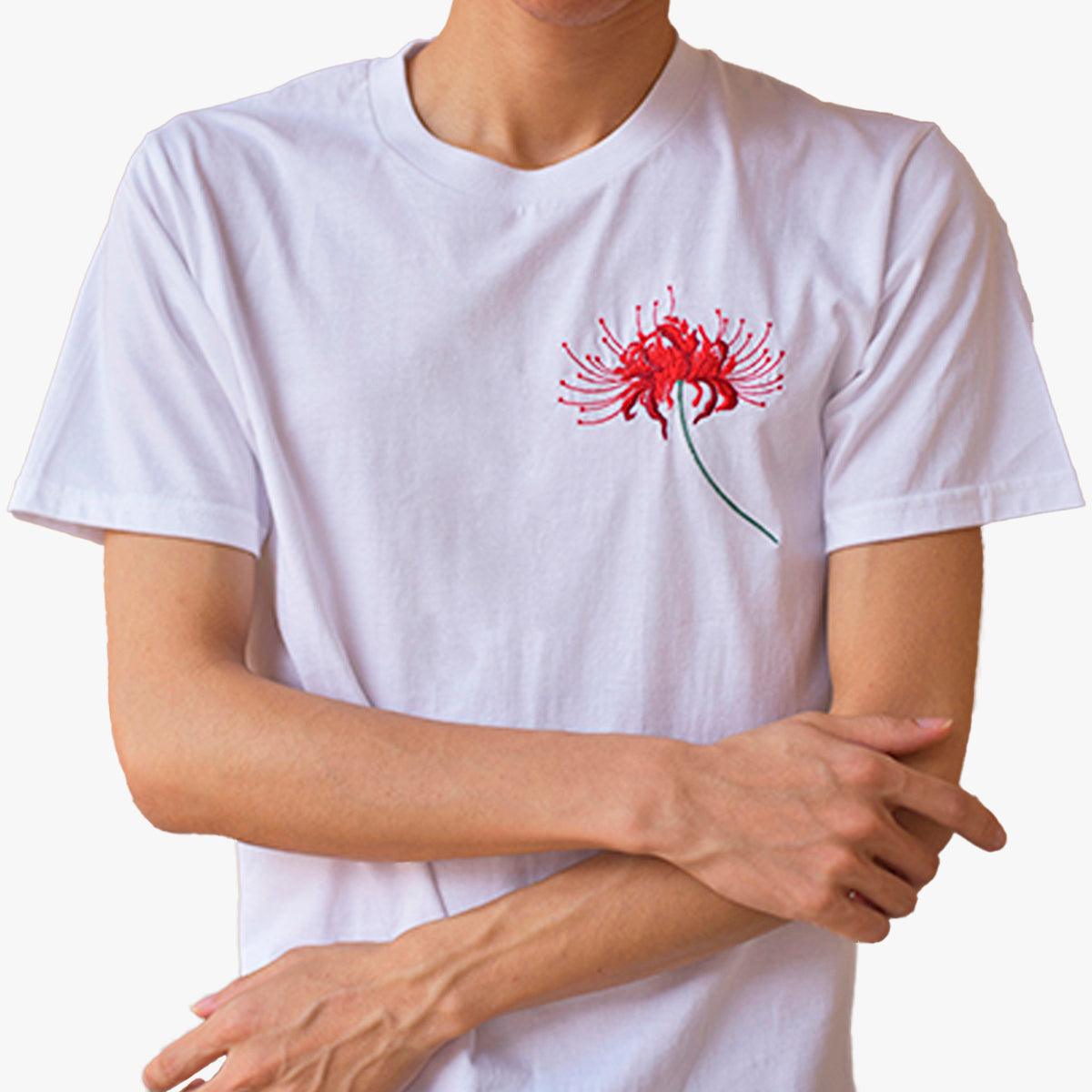 Red Deadly Flower Aesthetic T-Shirt - Aesthetic Clothes Shop