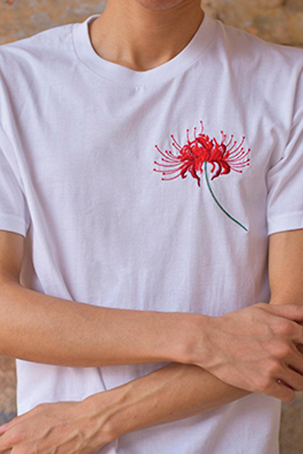 Red Deadly Flower Aesthetic T-Shirt - Aesthetic Clothes Shop