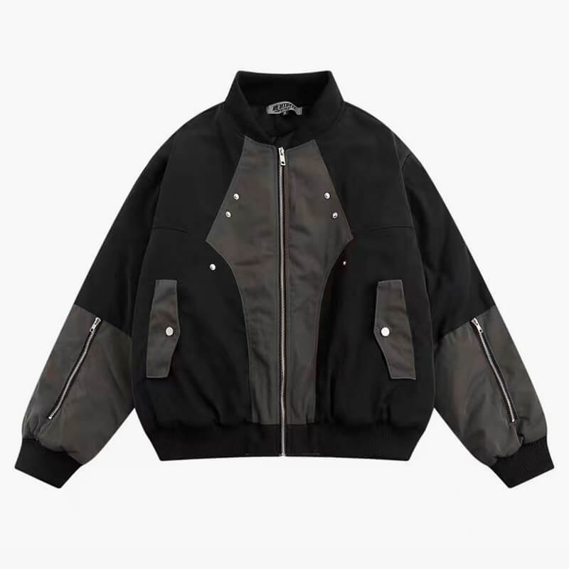 Retro 80s Aesthetic Bomber Jacket - Aesthetic Clothes Shop