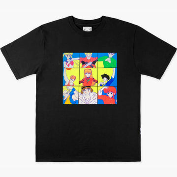 Retro Anime Characters Aesthetic T-Shirt Heart Hand Sign