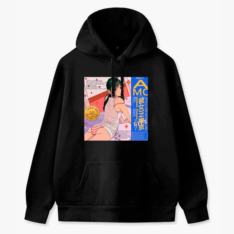 Retro Anime Tokio Girl Hoodie Animecore