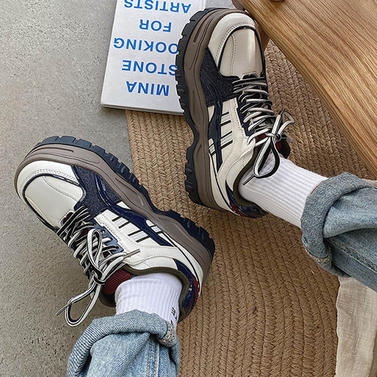 Retro Core 80s Platform Sneakers Aesthetic Clothes Shop