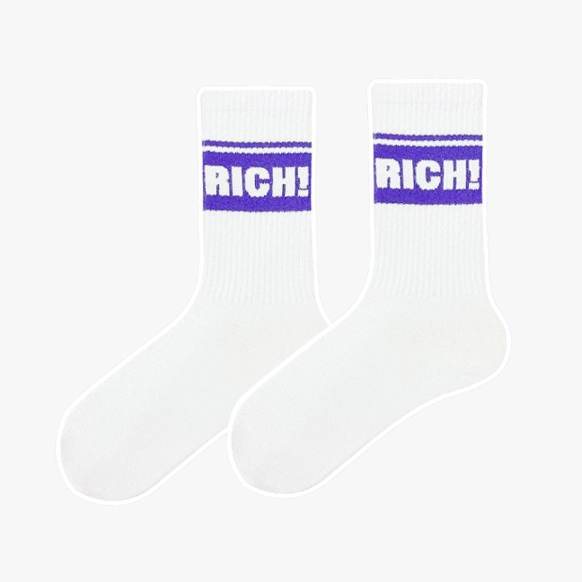 Rich Rich Aesthetic Socks - Aesthetic Clothes Shop