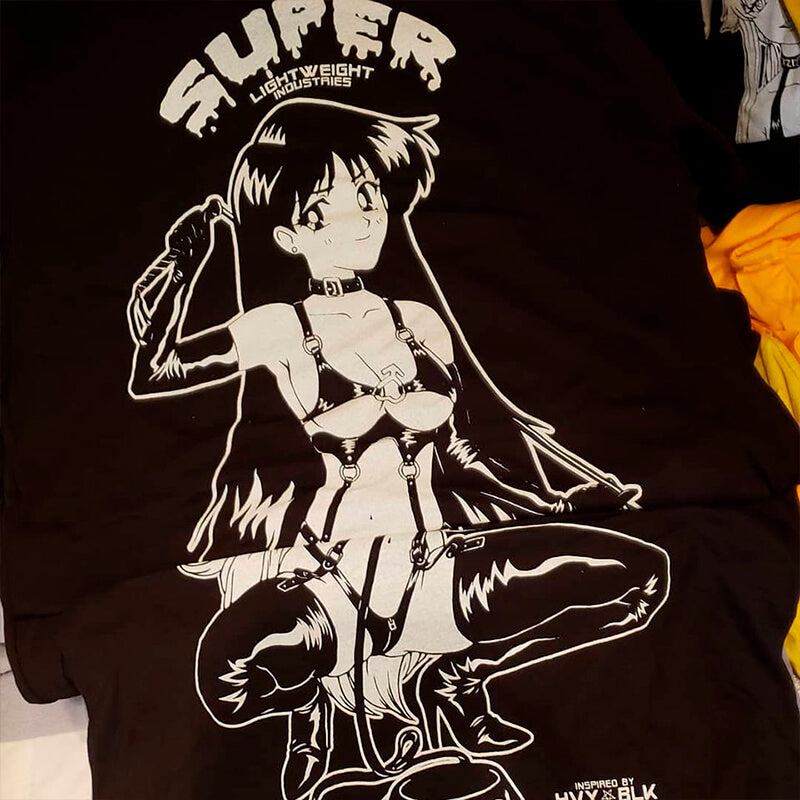 Sailor Mars With a Whip Hot Black Anime T-Shirt