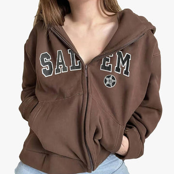 Salem Team College Style Hoodie - Aesthetic Clothes Shop