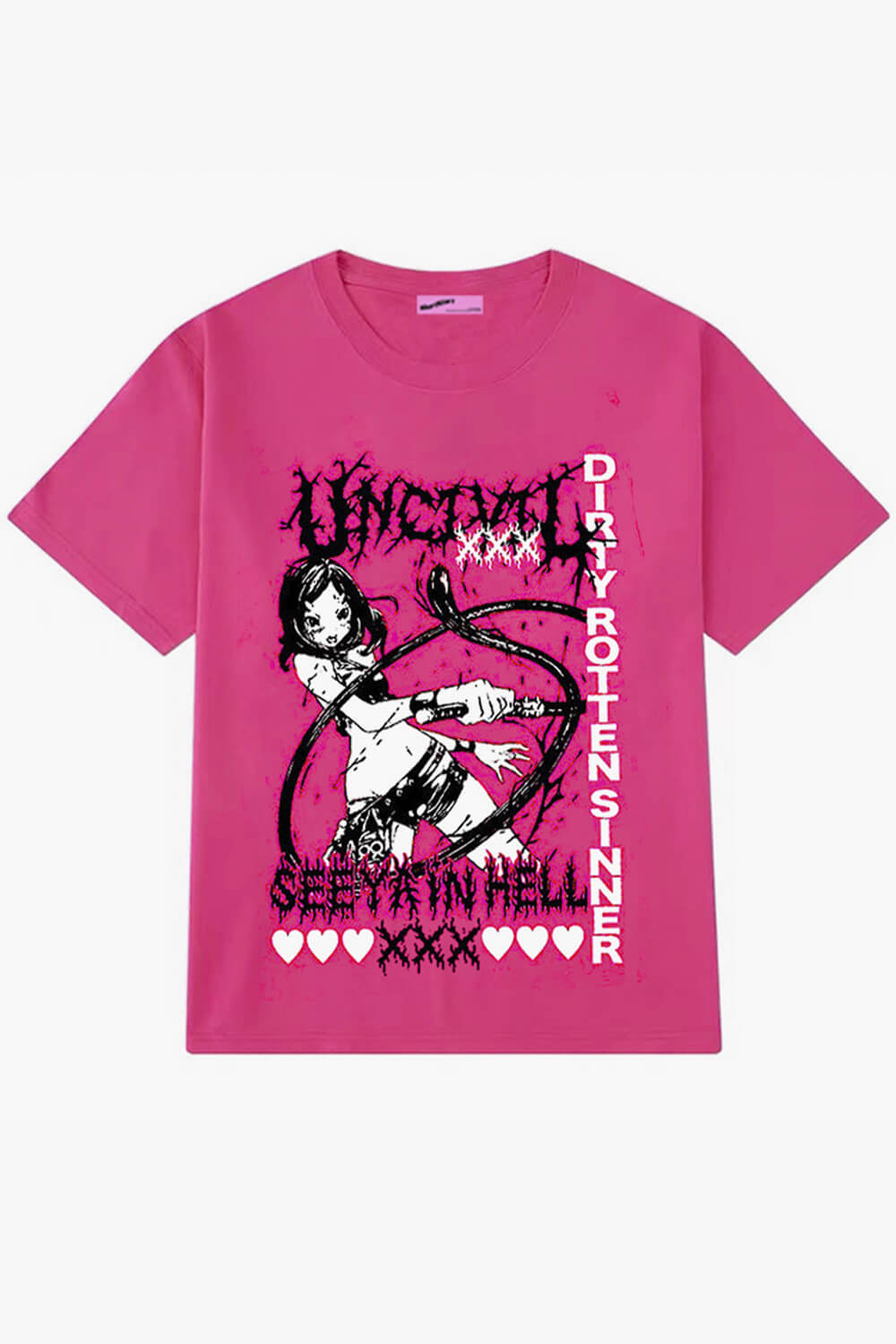 See You in Hell Whip Anime Girl T-Shirt