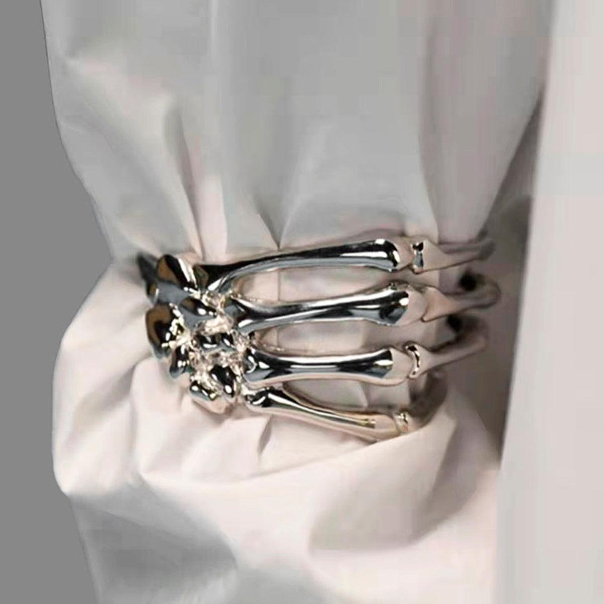 Women Gothic Hand Skull Skeleton Bracelet Bangle Fashion Punk Costume Play  | eBay