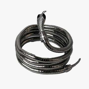 Snake Shaped Adjustable Necklace Bracelet - Aesthetic Clothes Shop