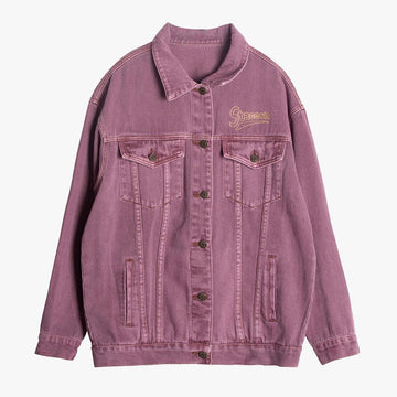 Staccato Vintage Pink Washed Jacket - Aesthetic Clothes Shop