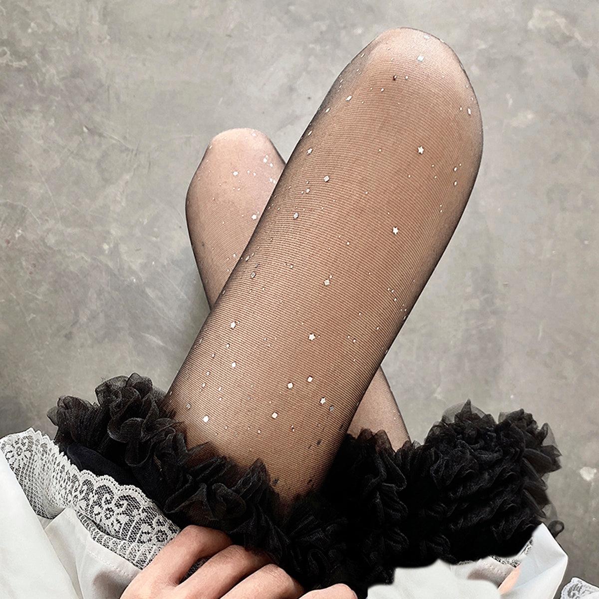 Stars Sparkles Tights Celestial Aesthetic - Aesthetic Clothes Shop