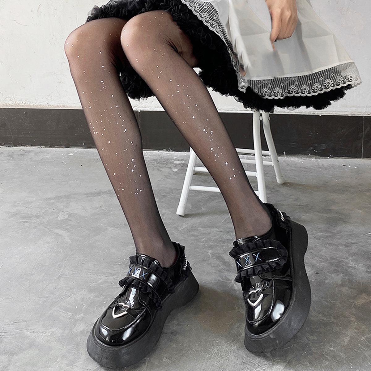 Stars Sparkles Tights Celestial Aesthetic - Aesthetic Clothes Shop