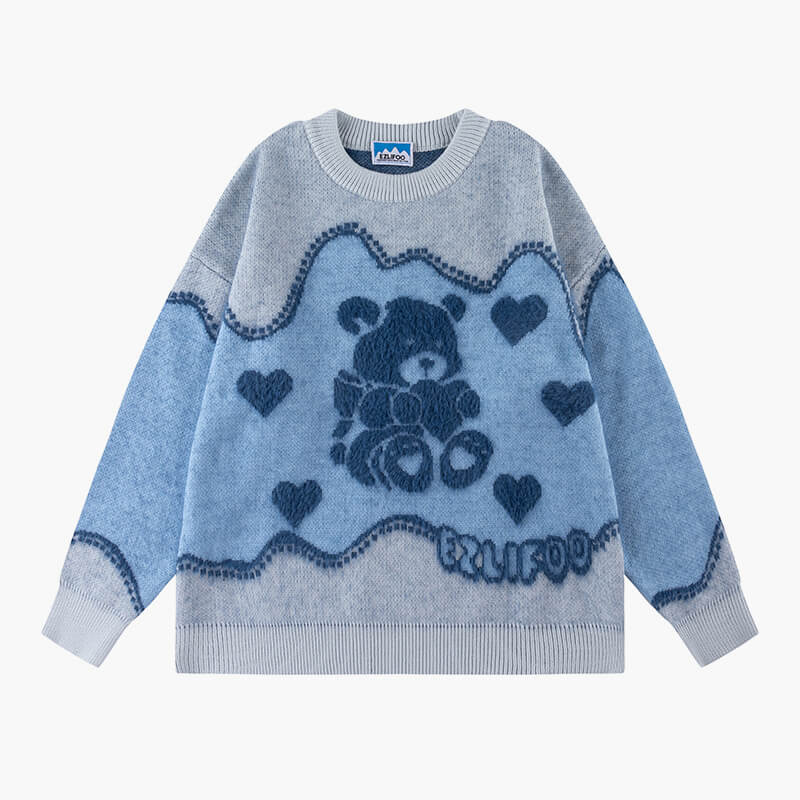 Cute blue outlet sweater