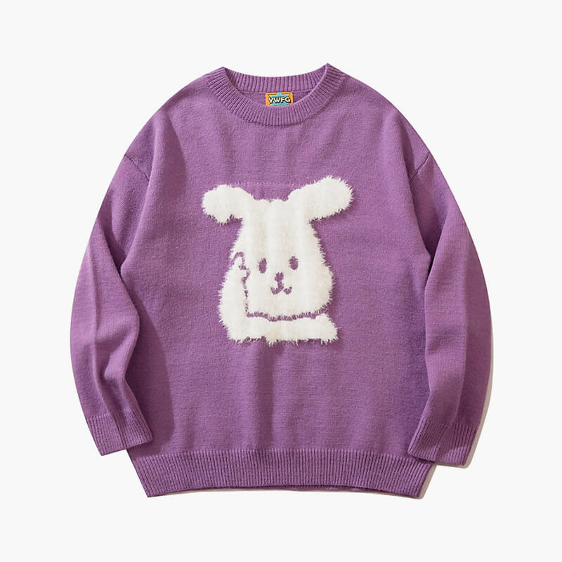 Think About It Rabbit Aesthetic Sweater