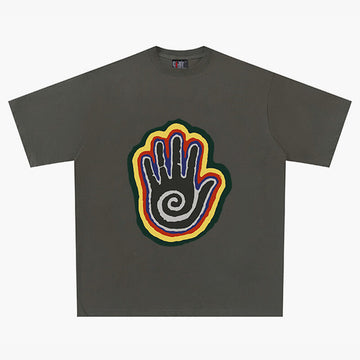 Tribal Spiral Hand Retro T-Shirt