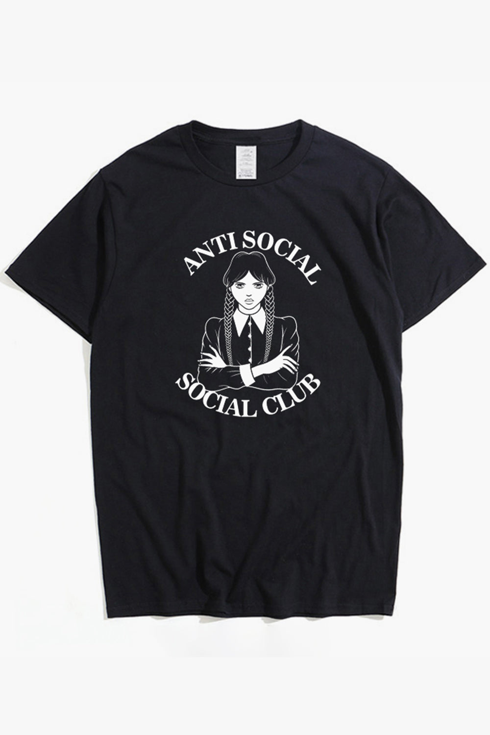 Wednesday Black Tee Anti Social Social Club - Aesthetic Shop